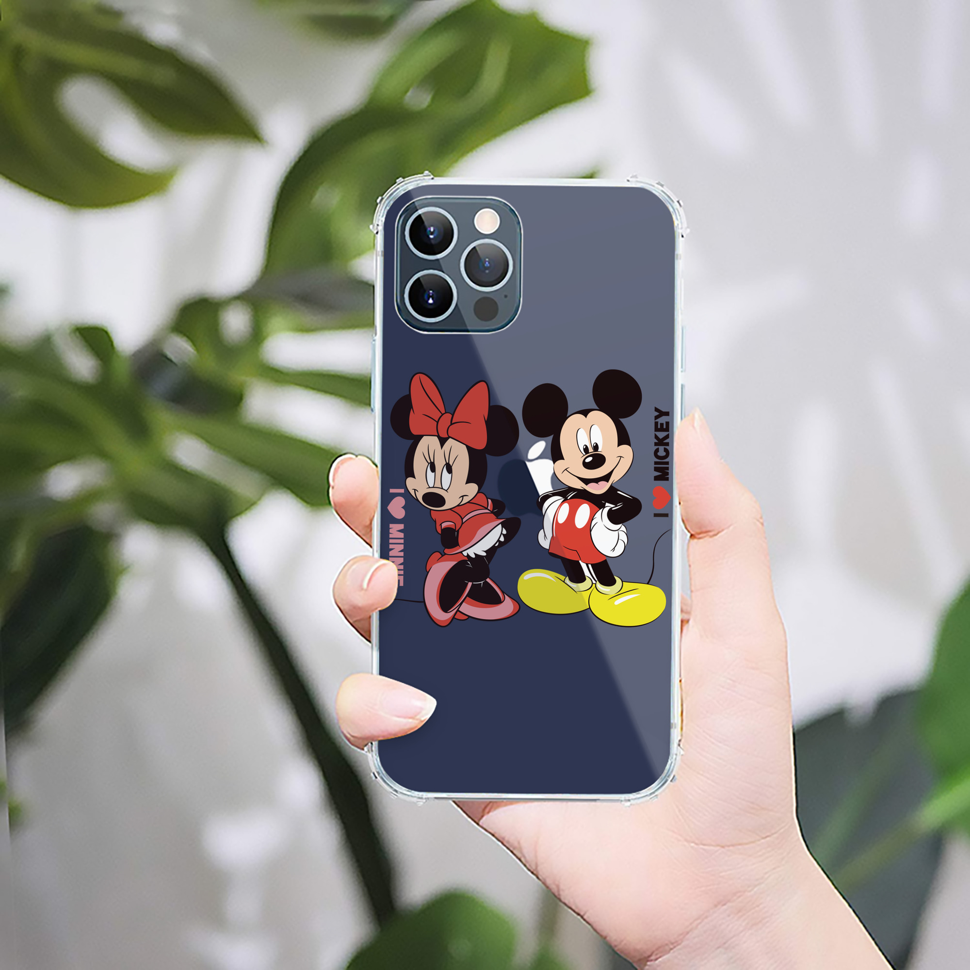 ミッキーマウス Mickey Mouse 【iPhone 12シリーズ対応】透明スマホケース（クリアソフトケース）